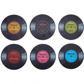 Untersetzer Vinyl Schallplatte Record Music 6er Set