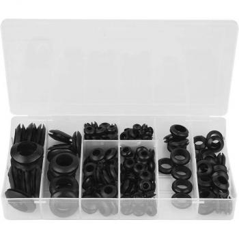 Anillos de sellado de goma, surtido de 200 piezas (1/8, 3/16, 1/4, 5/16, 3/8, 1/2)