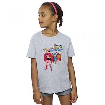 Meisjes T-Shirt met Katoenen Batman Comic Cover en Regenboog