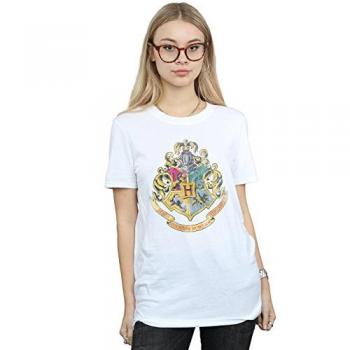 T-shirt Maison de Poudlard pour Femme S Blanc
