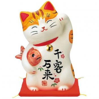 Yakushi Kiln Grand Ayae Lucky Cat, 1,000 Guest Collection (XL)