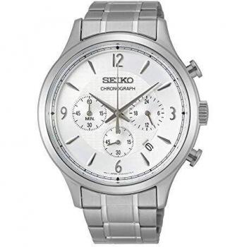 Seiko SSB337P1 Silver Dial Steel Chronograph