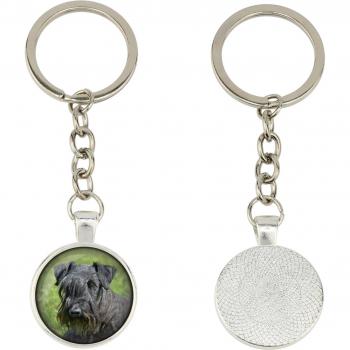 Art-Dog Silver Keychain
