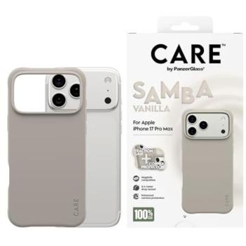 IPhone 17 Pro Max Vanilla Samba Case – Fashionable PanzerGlass CARE with MagSafe