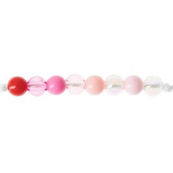 Rico Design 80er Bastelperlen, 6mm, Rosa-Variation
