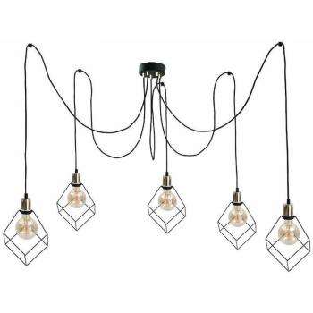 Keter Ruben Gold Pendant Light 5x E27