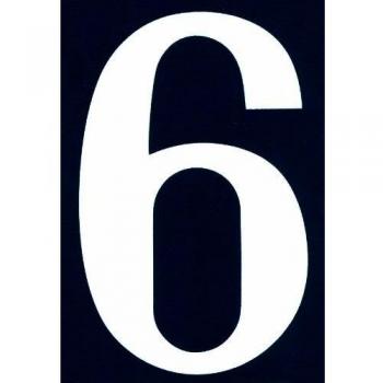 Numéro de rue en PVC 6 75 x 110 mm