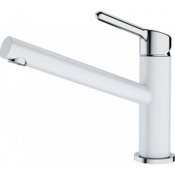 Fregadero con grifo Franke Orbit FC 3054.094, color cromo y blanco hielo