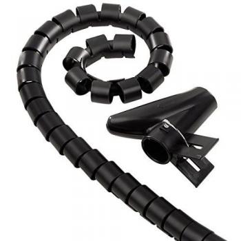 Organizador de Cables Hama, 1.5m, Negro