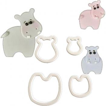 Kit de cuisson Hippo Animal, 4 pièces