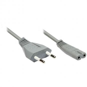 Good Connections® 1,5 m EuroNetz Kabel – Grau, Euro‑8 Stecker