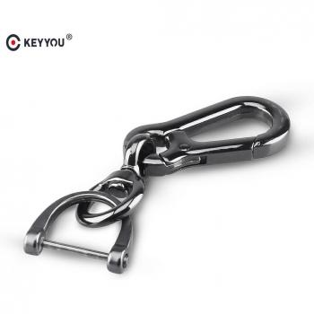 KEYYOU Black Silver Key Fob for Motorcycles and Cars