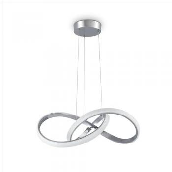 Decorazione Luminosa Sospesa Tipo 5 Chrome e Bianco – Paco Home