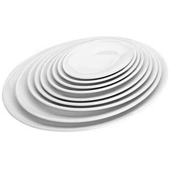 207 × 144 × 18 mm Oval Melamine Tray by Lacor