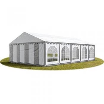 Tendone da esterno 5x10 m grigio-bianco