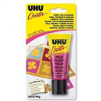 COLLE UHU CREATIV TISSU FEUTRINE ET RUBAN