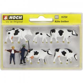 NOCH H0 Kühe treiben 15724 Bemalt, Stehend