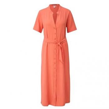 QS Midikleid mit Tunikakragen