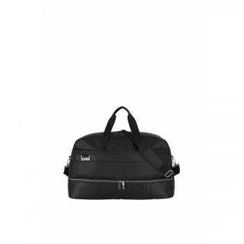 Travelite Miigo 60cm Black Weekender Bag with Shoe Compartment and Recycled Material