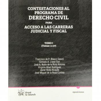 Contestaciones al programa de Derecho civil Tomo I para acceso a las carreras judicial y fiscal