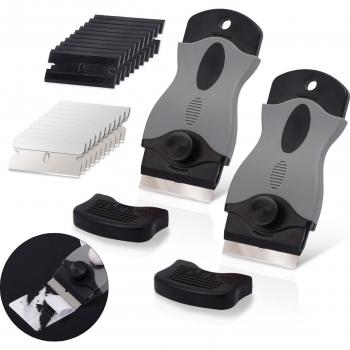 Dual‑Material Car Window Scrape & Clean Kit