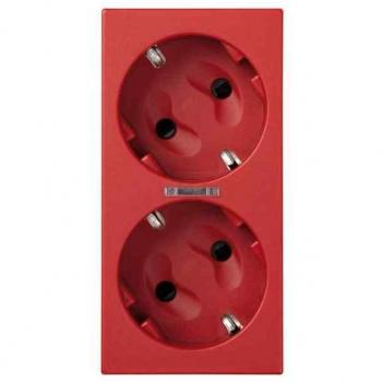 Base Simon 500 Cima – Schuko Dual con Luz de Seguridad y Embornamiento Click®