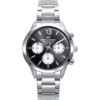 Mark Maddox Reloj de mujer con cronógrafo y esfera negra