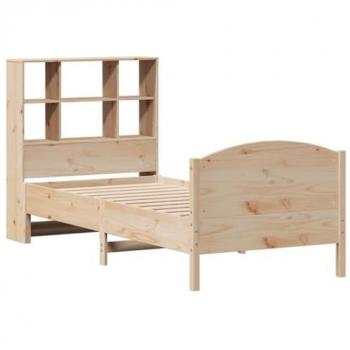 VidaXL Einzelbett Kiefer mit Regal 100x200 cm