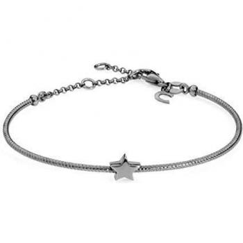 Gioielli comete bracciale donna semirigido stella in argento brunito 925 modello BRA163-1033