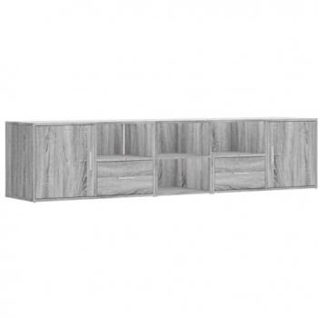 Corner Cabinet Grey Sonoma 200x40x45 cm Engineered Wood Vidaxl