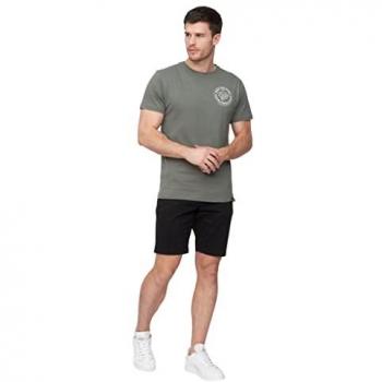 Duck and Cover Men's Slim Fit Black Chino Shorts
