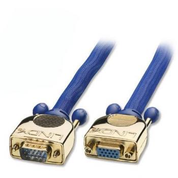 Gold Finish 0.5m VGA Extension Cable – LINDY