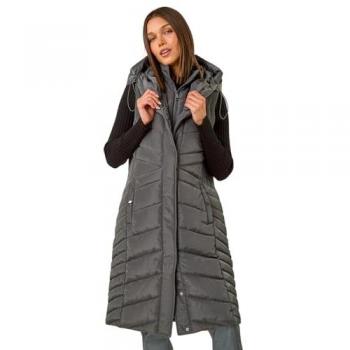 Capuche en tissu quilting Gris Roman Chevron