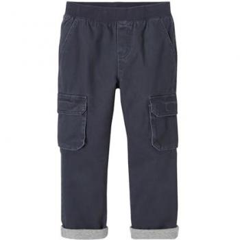 Pantalon Combat Doublé Bleu Nuit Easy-Fit garçon