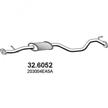Silencieux de Niveau Moyen ASSO 32 6052