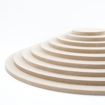 Tableau MDF circulaire 61 cm, 10 mm, finition lisse