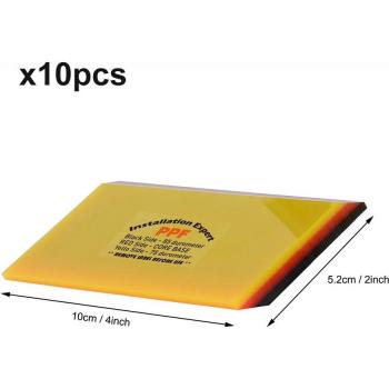 FOSHIO 2/10PCS Carbon Fiber Vinyl Film Scraper