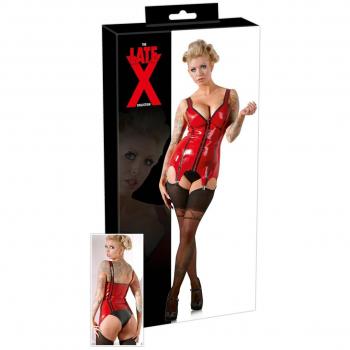 LATE X Latex-Basket, Rot, Extra Large