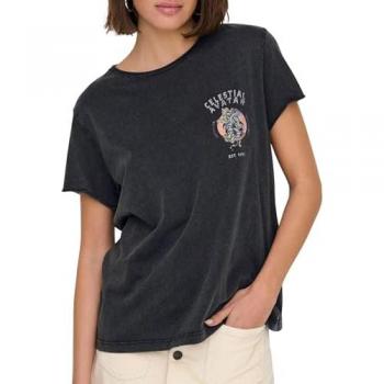 ONLY T-Shirt Lucy 15336965 Grau Regular Fit