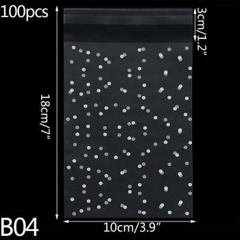 Wedding & Birthday Candy Dot Bags – 100 Transparent