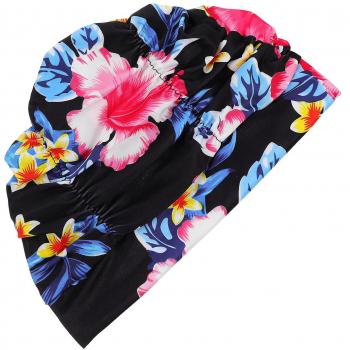 Bonnet de bain bleu en silicone