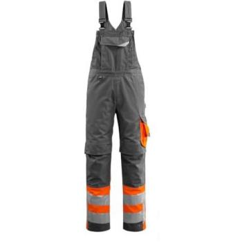 Mascot Sunderland High-Visibility Bibs Dark Anthracite/Hi-Vis Orange 76C50 (L30W34.5)