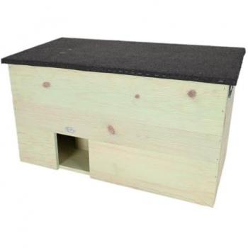 Maison pour hérisson XL en bois de pin