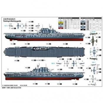 Maquette en plastique USS Hornet CV-8