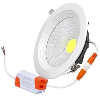 Downlight Aluminium 10W 6000K Encastré Blanc