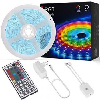 OUSFOT Tira LED 5m 150 LEDs 20 Colores y 6 Modos de Escena