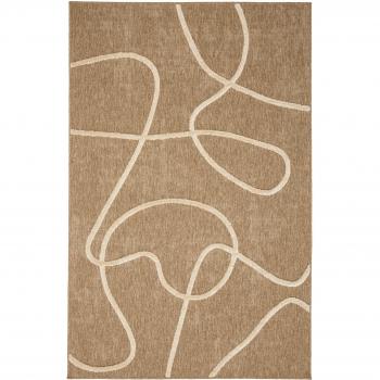 Tapis Relief Jute Blanc 160x230 cm