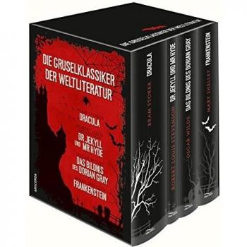 Die Gruselklassiker der Weltliteratur: Frankenstein / Dr. Jekyll und Mr. Hyde /  Dracula / Das Bildnis des Dorian Gray (4 Bände im Schuber)