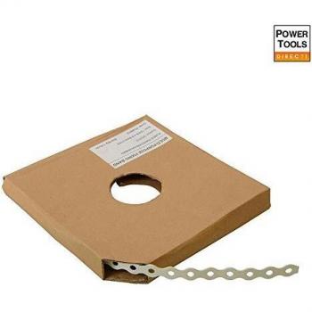 Forgefix White Plastic Coated Pre-Galvanised Band 12mm x 0.8 x 10m Box 1 FORPCBW