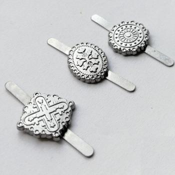 90pcs 15mm Vintage Zinc Alloy Brads for Paper Crafts